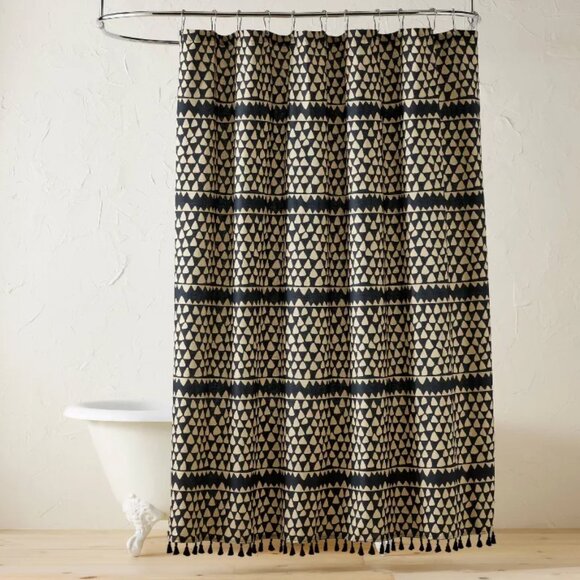 Chips Shower Curtain - Opalhouse™ designed by Jungalow™: Geometric Pattern NWT - Picture 2 of 4